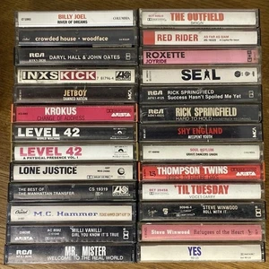 26 Cassette Tape Lot: Pop Rock 80s / 90s Billy Joel, INXS, Roxette Yes Tested - Foto 1 di 19