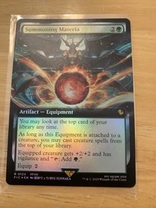 Summoning Materia Commander: Final Fantasy Extended Art Foil Rare - Picture 1 of 2