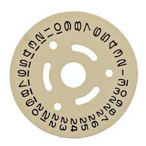 Date Disc For Rolex 2030-2035 Movement Champagne Yellow Watch Part - Picture 1 of 2
