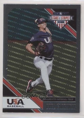 2020 Panini USA Baseball Stars & Stripes Longevity Burl Carraway #15 - Image 1 of 2
