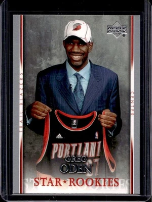 Trail Blazers Greg Oden Rookie RC #233 2007-08 Upper Deck Foto 1 de 2