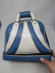 Borsa da bowling Brunswick Wii Sports Edition blu bianca 2008 Nintendo con palla  - Foto 1 di 9