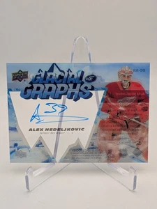 💥 2022-23 Upper Deck Ice Glacial Graphs Alex Nedeljkovic #GG-AN AUTO; Red Wings - Bild 1 von 2