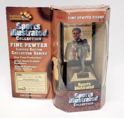 Figura de peltre fino limitada Muhammad Ali Sports Illustrated de colección 1997 campeón de boxeo Foto 1 de 4