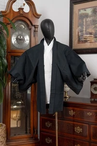 DEAR VANILLA JAPANESE HAORI JACKET MEN'S KIMONO AUTHENTIC JAPAN GENUINE VINTAGE - Picture 1 of 8