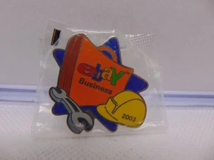 Ebay Conference Lapel Hat Pin Enamel 2003 Ebay Business With Hardhat Wrench - Foto 1 di 3