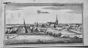 Meinersen Kreis Gifhorn echter alter Merian Kupferstich der Erstausgabe 1654 - Picture 1 of 1