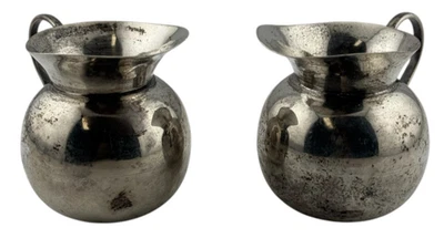 Cremas miniatura mexicanas vintage de plata de ley Foto 1 de 4