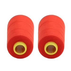 2x Serger Thread High Strength Sturdy Polyester Red Sewing Thread For Daily NEW - Picture 1 of 12