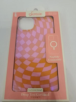 Sonix iPhone 15/14 Plus Case with MagSafe - Checkmate Pink - Image 1 of 4