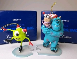 Disney Ornaments (2) Mike, Sulley & Boo Monsters Inc. Presidents Edition Grolier - Bild 1 von 10