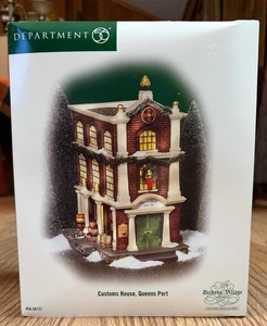 Department 56 Dickens Village Series Customs House, Queens Port #58727 NO PLUG - Foto 1 di 8