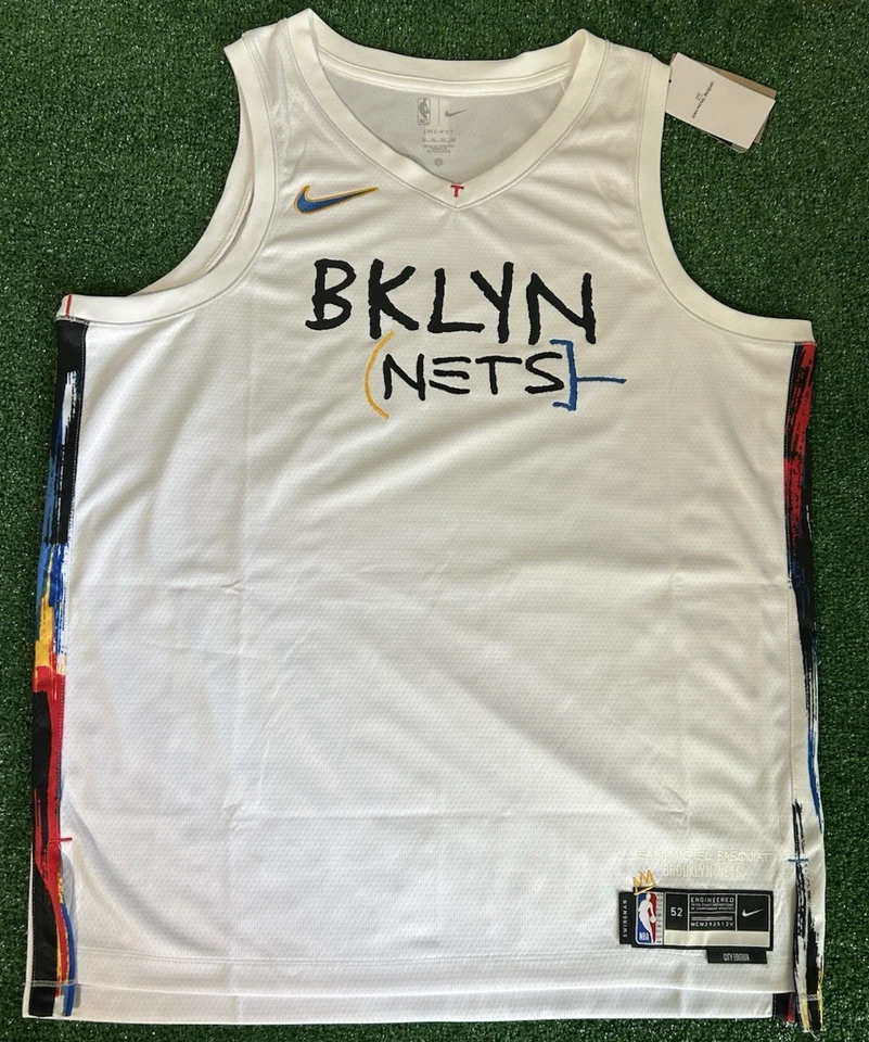 Nike Brooklyn Nets NBA Jersey KAWS City Edition Mens 3XL DO9619-100 New York