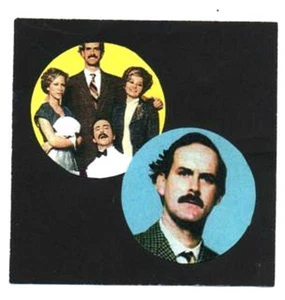 FAWLTY TOWERS. 2 BADGES. Monty Python, John Cleese, 70's TV, 70's comedy. - Bild 1 von 1