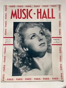 1937 Music Hall Magazine for the Paris Showgirl Industry- In French - Picture 1 of 17