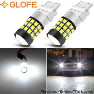 3157 3156 Strobe Blinking LED Reverse Backup Light Bulbs Bright White 2400LM - Picture 1 of 12