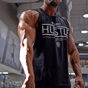 Herren Fitnessstudio Sport Stringer Muskel Training Racerback Fitness Ärmellos Tank Top - Bild 1 von 10