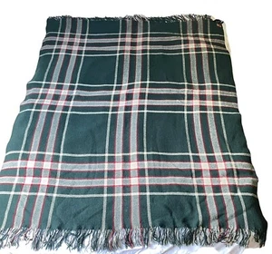 Dayton Co. Vintage Blanket Throw Green Plaid 58 x 67 in. Minneapolis - Picture 1 of 7