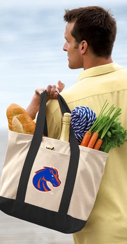 Boise State Broncos Tote Bag CLASSIC CANVAS Boise State Tote Cover