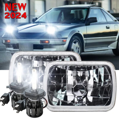 7x6" Led Headlight Projector Hi/Lo Halo DOT for Toyota Mr2 1986-1995 Coupe - Image 1 of 4