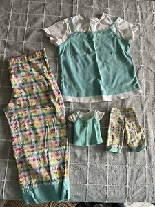 American Girl Capri And Top set For Big Girls Size L/14 And Matching Doll Outfit - Picture 1 of 11