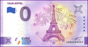 UEBU / TOUR EIFFEL - PARIS / BILLET 0 € / NULL EURO-SCHEIN / 0 € 2022-6 - Picture 1 of 1