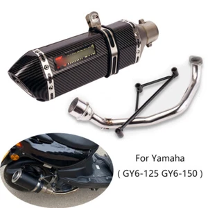 Tubo de escape delantero para moto Yamaha GY6 125 150 51mm silenciador escape - Imagen 1 de 11
