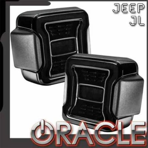 Oracle Black Series LED Tail Lights for 18-21 Jeep Wrangler JL - Picture 1 of 10