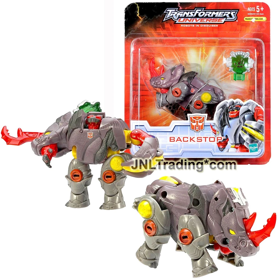 Yr 2007 Transformers UNIVERSE Scout Class 5" Figure BACKSTOP Rhino + Planet Key - Image 1 of 1