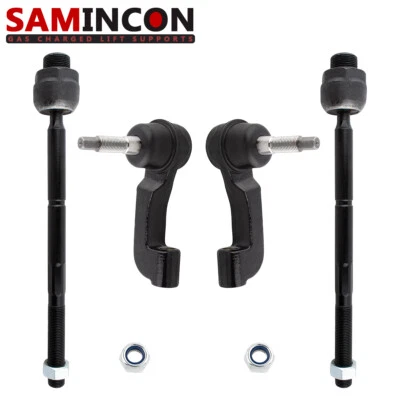 Tie Rod Ends 4pcs For 2002-2005 Jeep Liberty Front Inner and Outer Sport Utility - Image 1 of 4