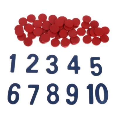 Montessori Cards Counter Teaching Aid School Math Homeschool Curriculum Toy - Image 1 of 4