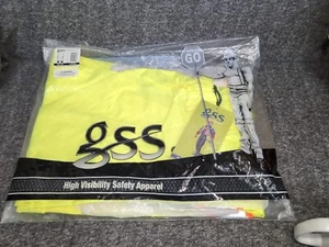 GSS Safety High Visibility Pants Men’s Size  LG/XL 6715 Yellow New - Picture 1 of 8