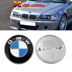 Für BMW 82+74MM Vorne Motorhaube, Heck Kofferraum Abzeichen Emblem - Bild 1 von 7