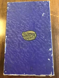 Antique BOX For Pure Silk Phoenix Hosiery Stockings ~ B0X ONLY - Picture 1 of 3