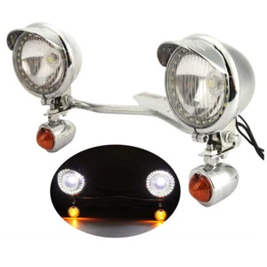 Passing Lights Fog Turn Signals Lights Bar For Harley Softail Heritage Classic - Picture 1 of 7