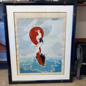 ERTE "STRANDED Beach" Silkscreen Edition Framed with Autograph and Warranty - Picture 1 of 11