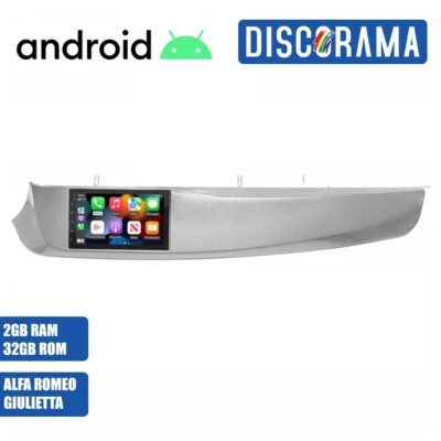 AUTORADIO ANDROID ALFA ROMEO GIULIETTA 2010-2014 STEREO AUTO TOUCH 7" NAVIGATORE - Immagine 1 di 4