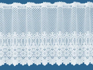 Cortinas de red de café Brasil - Base de macramé - Se vende por el ancho - Envío gratuito - Imagen 1 de 2