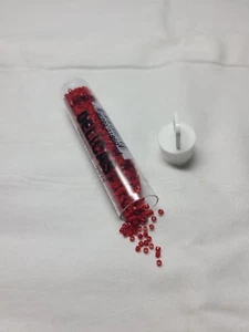 Miyuki Delica 11/0 - Opaque Matte Dyed Bright Red - 7.5 grams (DB0791) - Picture 1 of 2