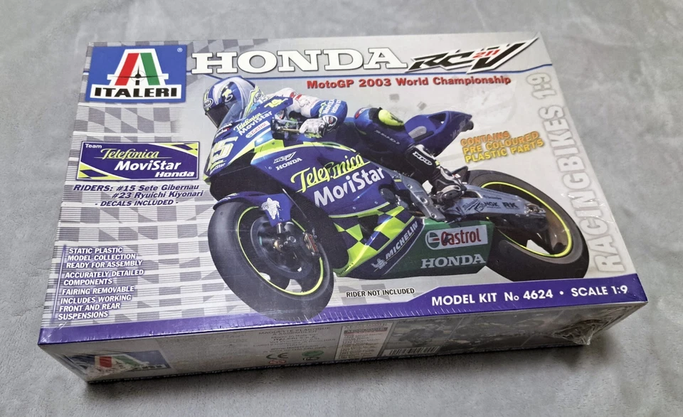 ITALERI HONDA RCV 211 MOTOGP 2003 1/9 ITEM 4624 NO TAMIYA NO PROTAR - Immagine 1 di 4