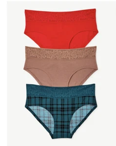 3 Pairs Joyspun Comfort Stretch hipster  SZ 4-6 NEW - Picture 1 of 4