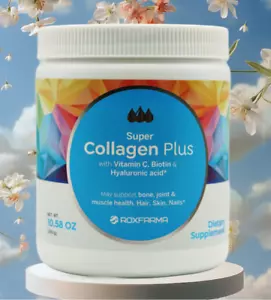Super Collagen Plus w/ Vitamin C, Biotin & Hyaluronic acid 10.58oz - ROXFARMA - Picture 1 of 1