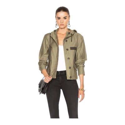 Rag & Bone Laurel Color Crop Cotton Parka  Hoodie Jacket Size XXS - Image 1 of 4