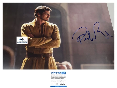 PEDRO PASCAL AUTOGRAPH SIGNED 12x18 PHOTO GAME OF THRONES ACOA Cover