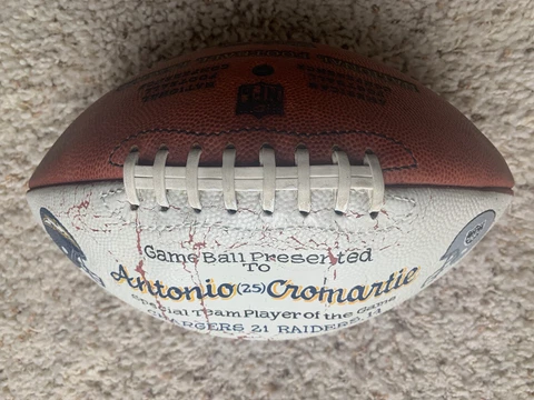 Wilson The Duke Official NFL Leather Game Day Football San Diego Chargers gift Cover