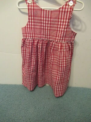 (A) Vestido a Cuadros Niñas Rojo Kellys Niños Talla 2 Foto 1 de 4