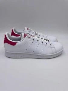 Zapatos para mujer Adidas Stan Smith blancos/rosa - Imagen 1 de 8