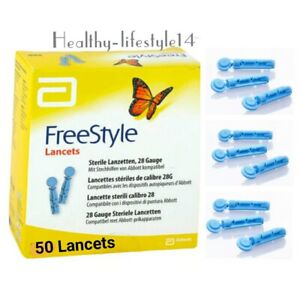 Abbott Freestyle LANCETS - 1 x 50 Lancets 28 Gauge Brand new 