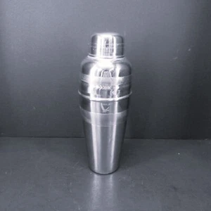 Grey Goose Cocktail Shaker Vintage Stainless Steel Three Piece Design 14 Oz - Picture 1 of 8