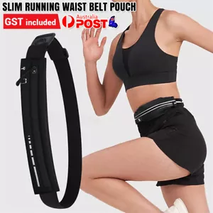 Slim Running Belt Fanny Pack for Women Men Phone Holder Runners Pouch Waist Belt - Picture 1 of 12